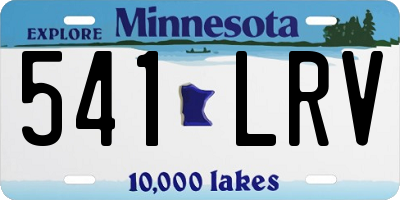 MN license plate 541LRV