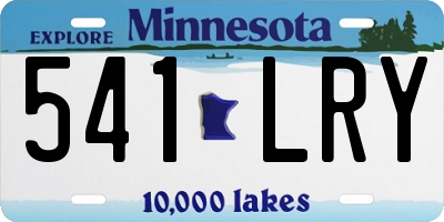 MN license plate 541LRY