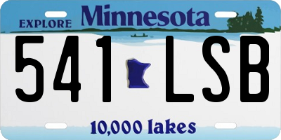 MN license plate 541LSB
