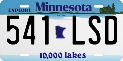 MN license plate 541LSD