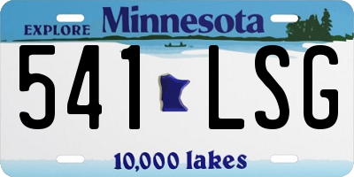 MN license plate 541LSG