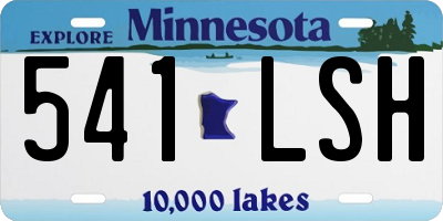 MN license plate 541LSH