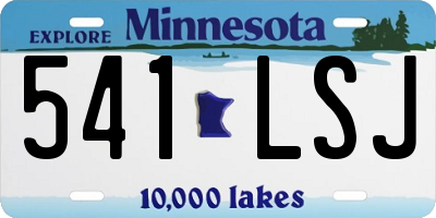 MN license plate 541LSJ
