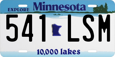MN license plate 541LSM
