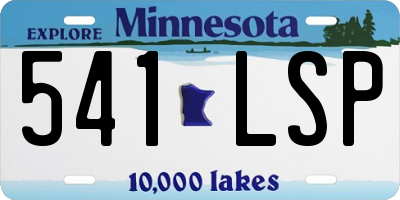 MN license plate 541LSP