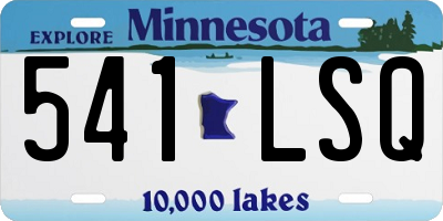 MN license plate 541LSQ
