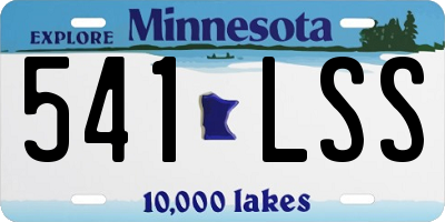 MN license plate 541LSS