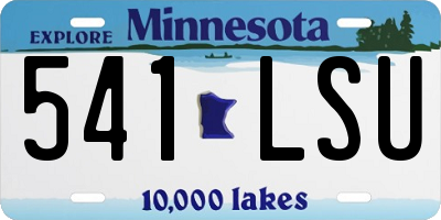 MN license plate 541LSU