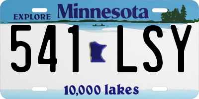 MN license plate 541LSY