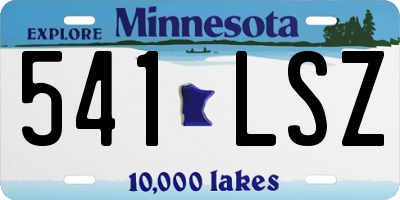 MN license plate 541LSZ