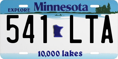 MN license plate 541LTA