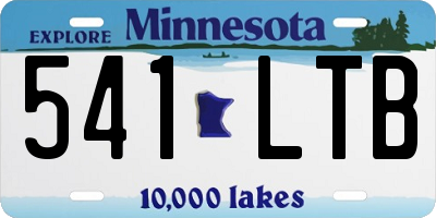 MN license plate 541LTB