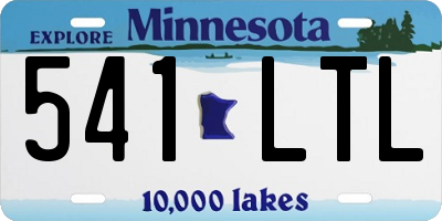 MN license plate 541LTL