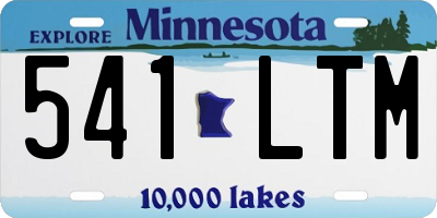 MN license plate 541LTM