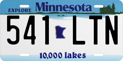 MN license plate 541LTN