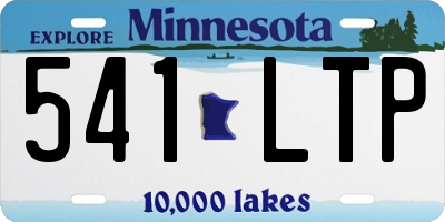 MN license plate 541LTP
