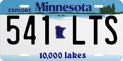 MN license plate 541LTS