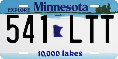 MN license plate 541LTT