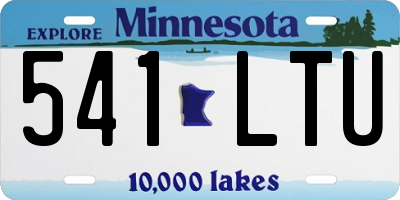 MN license plate 541LTU