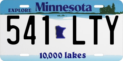 MN license plate 541LTY