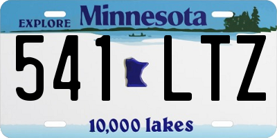 MN license plate 541LTZ