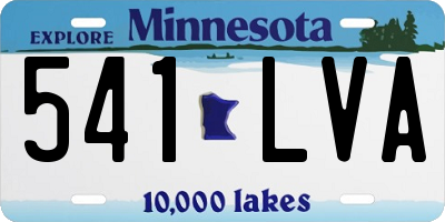 MN license plate 541LVA