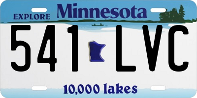 MN license plate 541LVC