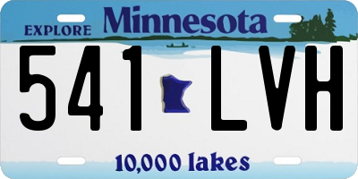 MN license plate 541LVH