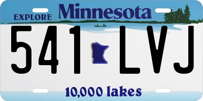 MN license plate 541LVJ