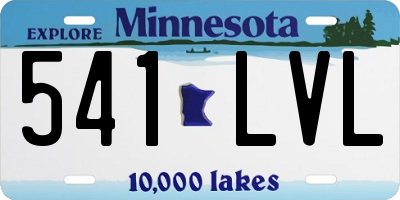 MN license plate 541LVL