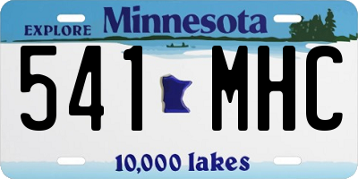 MN license plate 541MHC