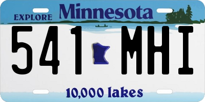 MN license plate 541MHI