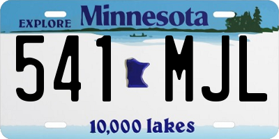 MN license plate 541MJL
