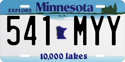 MN license plate 541MYY