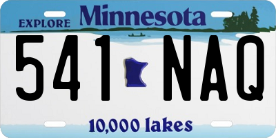MN license plate 541NAQ