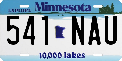 MN license plate 541NAU