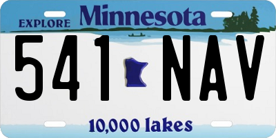 MN license plate 541NAV