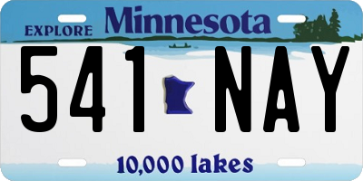 MN license plate 541NAY