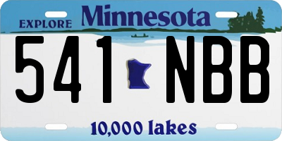 MN license plate 541NBB