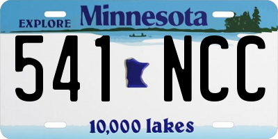 MN license plate 541NCC