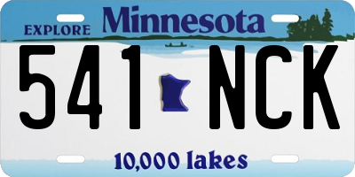 MN license plate 541NCK