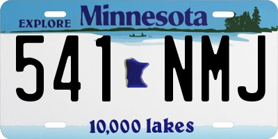 MN license plate 541NMJ