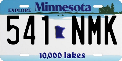 MN license plate 541NMK