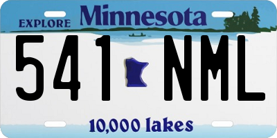 MN license plate 541NML