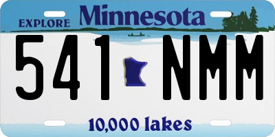 MN license plate 541NMM