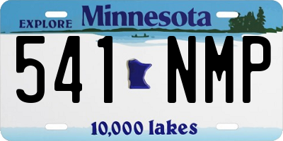 MN license plate 541NMP