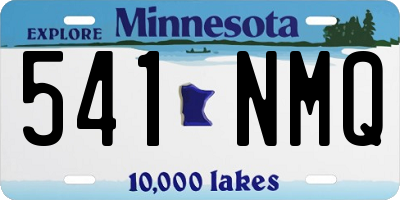 MN license plate 541NMQ