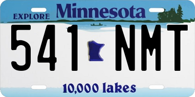 MN license plate 541NMT
