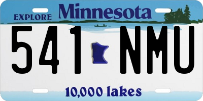 MN license plate 541NMU