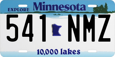 MN license plate 541NMZ